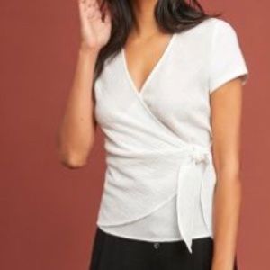 White Wrap Top